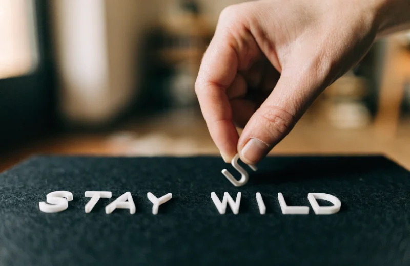 Interactive Felt Letter Board Display Close-up of letters being placed on a black felt letter board