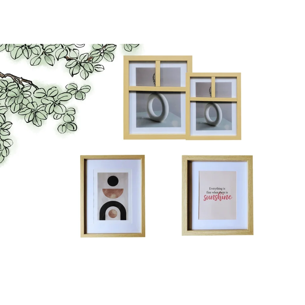 Custom MDF Collage Wooden Frame 3 Photos
