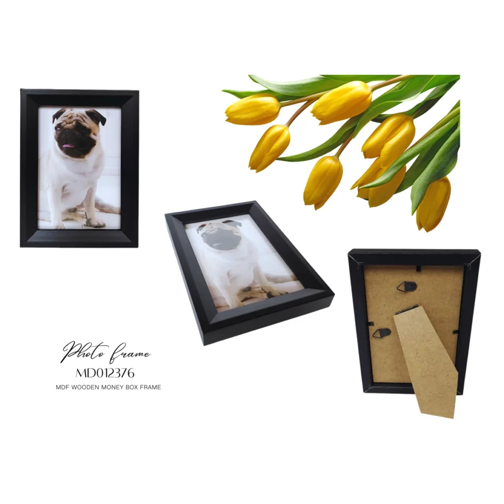 Black MDF Single Photo Frame 13x18cm