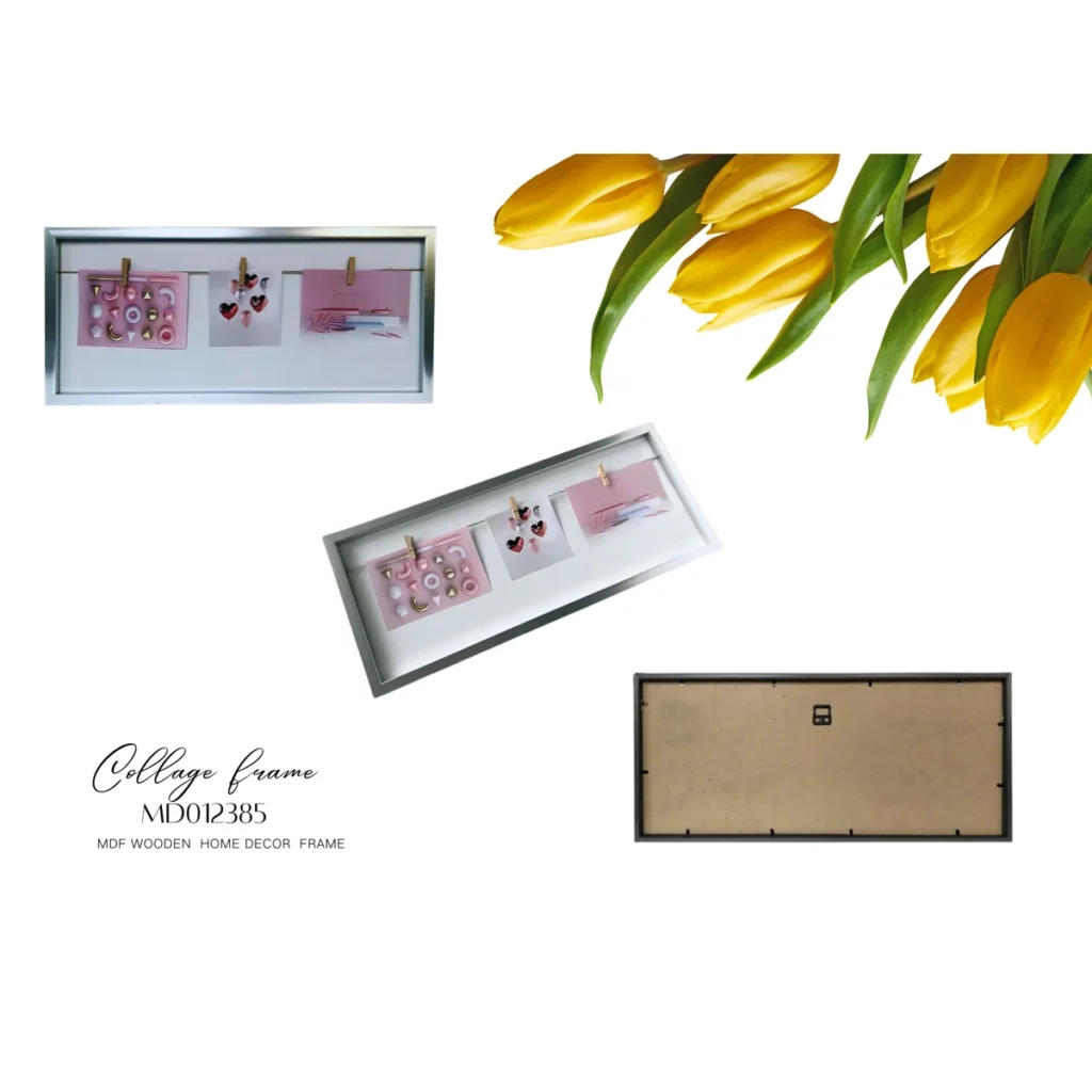 MDF Wooden Picture Display Frame with String