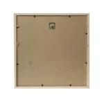 Back view of a square MDF photo frame with a metal wall hanger and secured edges, suitable for wall mounting.