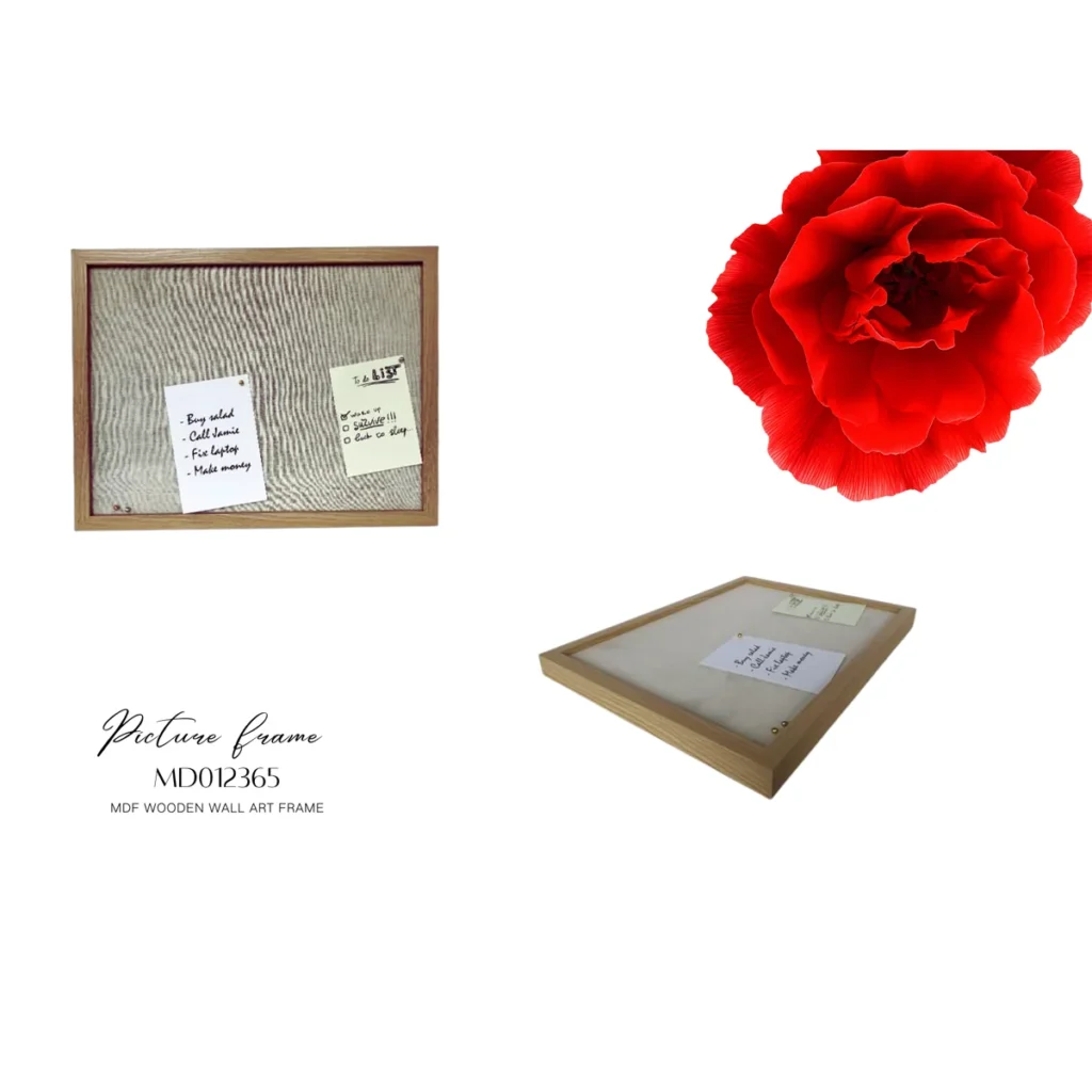 Wooden Framed Bulletin Message Board