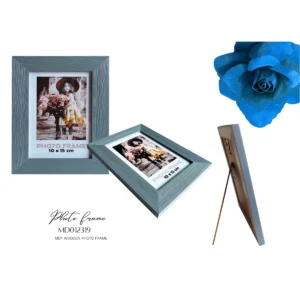 Gray Plastic Table Photo Frame 10x15cm