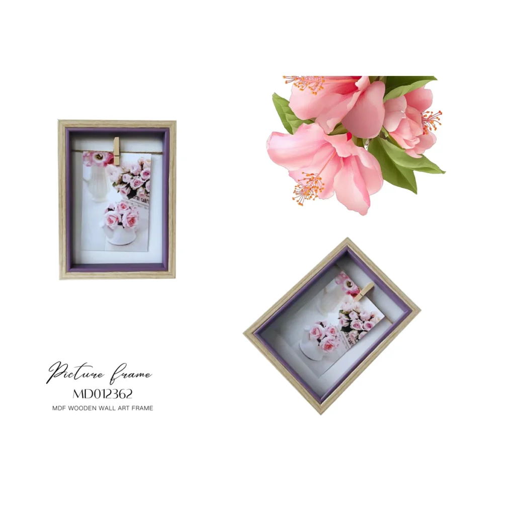 Single Picture MDF Frame with Pegs