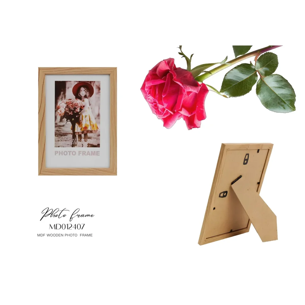 MDF Wooden Look Desktop Photo Frame